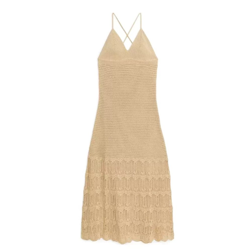 ARKET crochet maxi dress